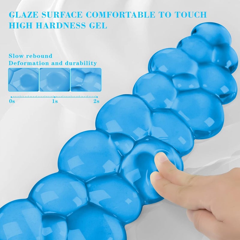 KEPUTAIER Gel Cloud Keyboard and Mouse Wrist Rest, Cute Wrist Support and Arm Support Keyboard Rest for Keyboard and Mouse Typing Pain Relief，Suitable for Office/Computer/Laptop/Gaming (Blue) - Image 4